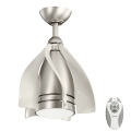 Kichler - LED reguliuojamas lubų ventiliatorius TERNA LED/10W/230V matinio chromo/baltas + nuotolinio valdymo pultas