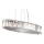 Kichler - LED Vonios pakabinamas sietynas CRYSTAL SKYE 12xG9/3W/230V IP44