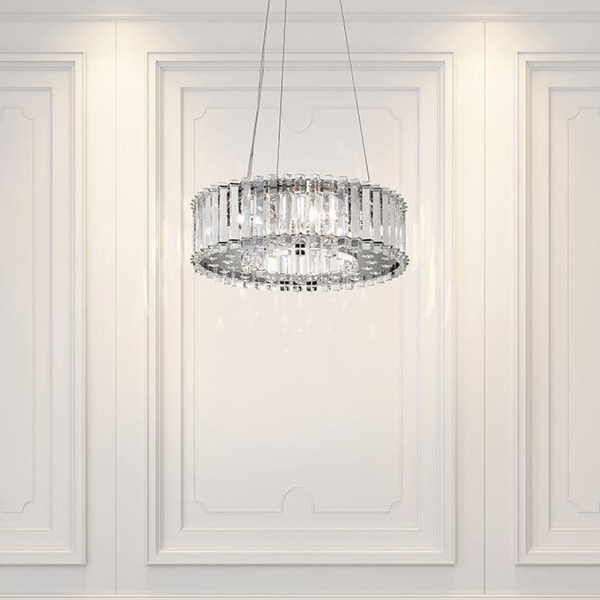 Kichler - LED Vonios pakabinamas sietynas CRYSTAL SKYE 6xG9/3W/230V IP44