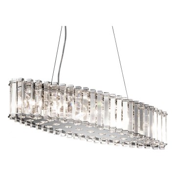 Kichler - LED Vonios pakabinamas sietynas CRYSTAL SKYE 8xG9/3W/230V IP44