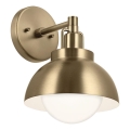 Kichler - Sieninis šviestuvas NIVA 1xE27/40W/230V žalvaris