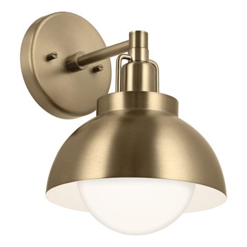 Kichler - Sieninis šviestuvas NIVA 1xE27/40W/230V žalvaris