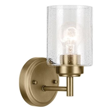 Kichler - Sieninis šviestuvas WINSLOW 1xE27/60W/230V žalvaris