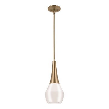 Kichler - Sietynas ant stulpo DEELA 1xE27/60W/230V diametras 17,8 cm žalvaris