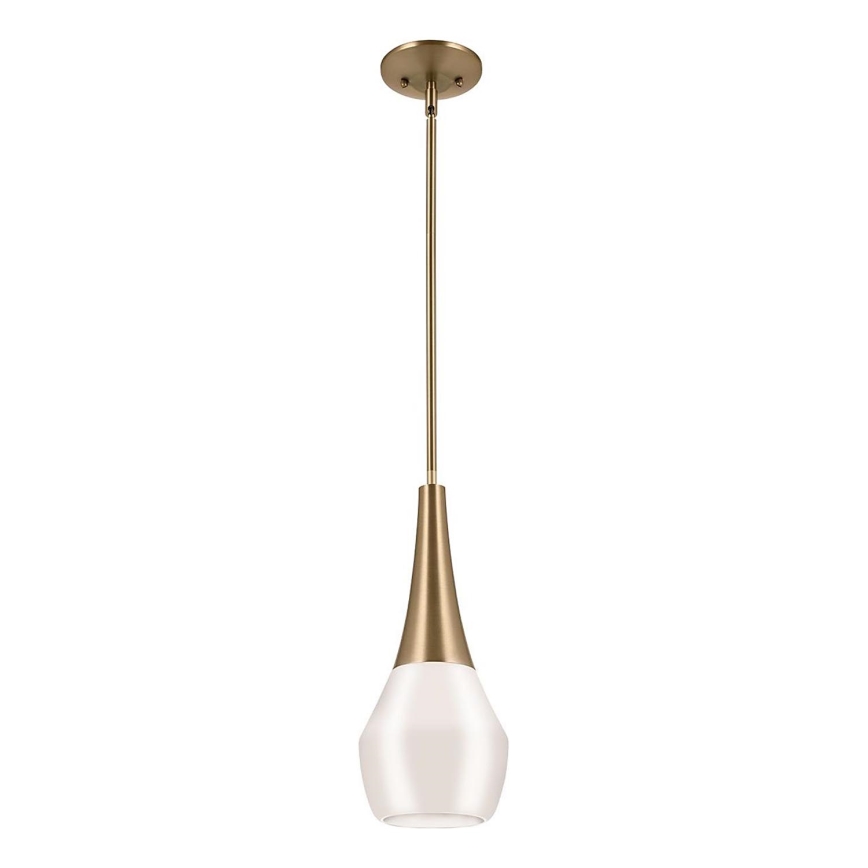 Kichler - Sietynas ant stulpo DEELA 1xE27/60W/230V diametras 17,8 cm žalvaris