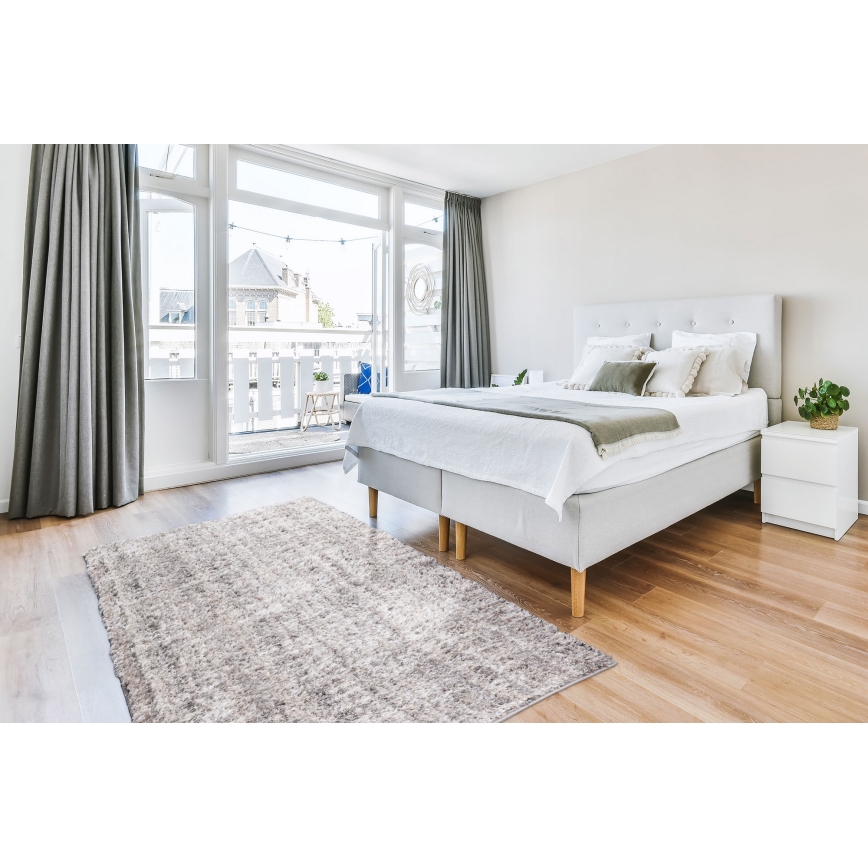 Kilimas BILBAO SHAGGY 120x160 cm, pilkos spalvos