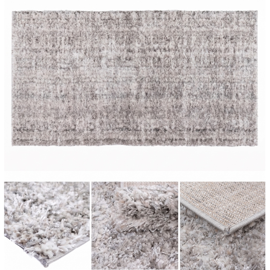 Kilimas BILBAO SHAGGY 160x230 cm pilkas/antracitas