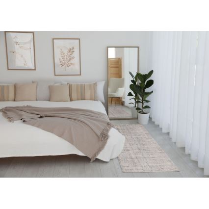 Kilimas BILBAO SHAGGY 80x150 cm smėlio spalvos