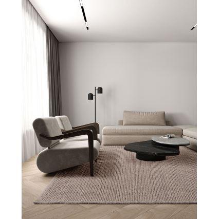 Kilimas FIR WOOL 120x170 cm 2600 g/m2 smėlinis/natūralus