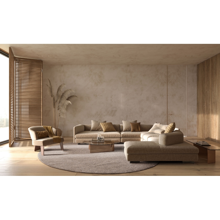 Kilimas FIR WOOL 160 cm 2600 g/m2 smėlio/natūralus