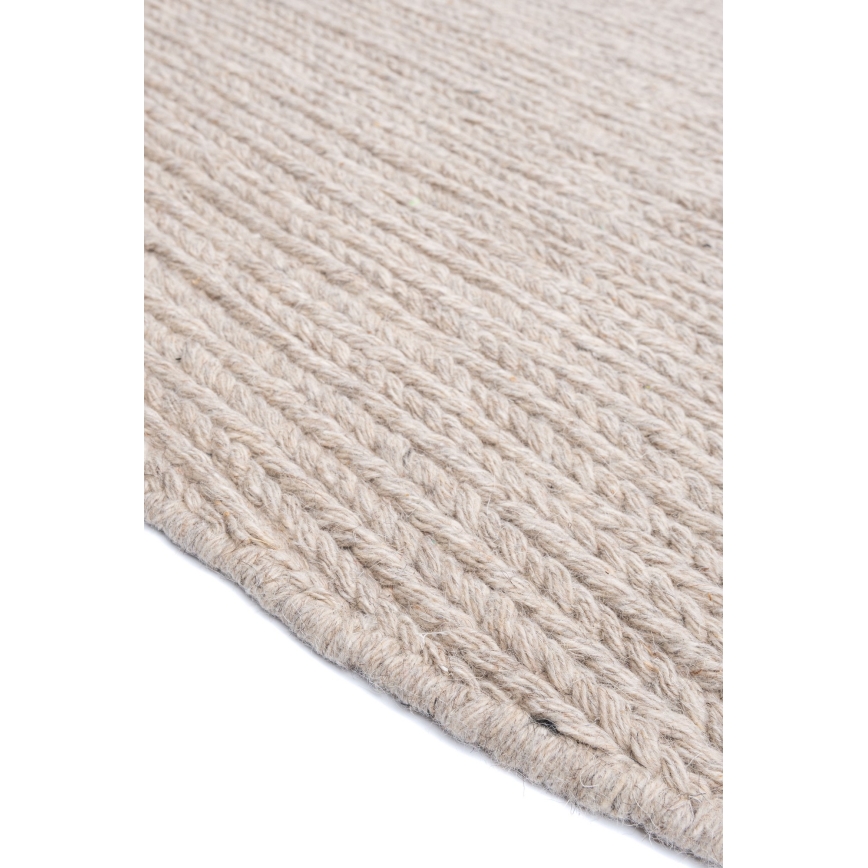 Kilimas FIR WOOL 160 cm 2600 g/m2 smėlio/natūralus