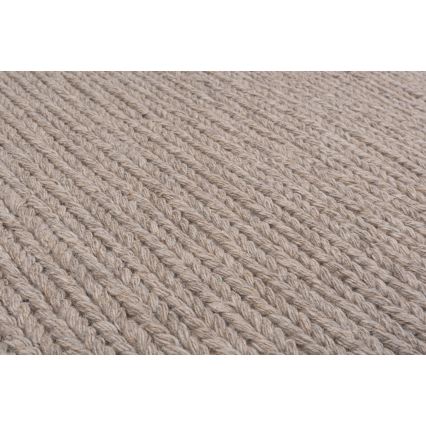 Kilimas FIR WOOL 200x300 cm, 2600 g/m², smėlio spalvos / natūralus
