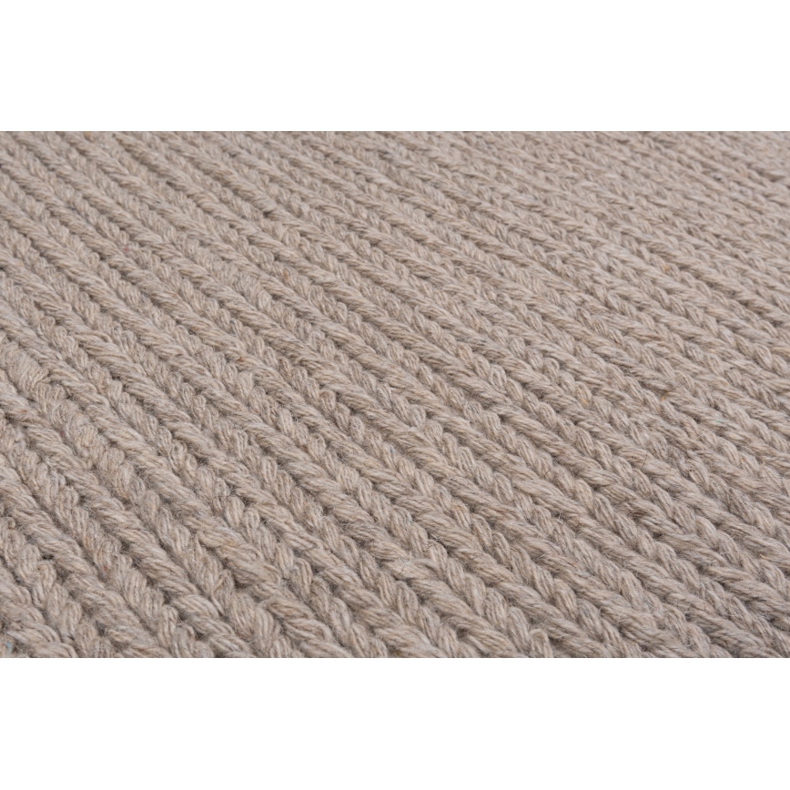 Kilimas FIR WOOL 200x300 cm, 2600 g/m², smėlio spalvos / natūralus