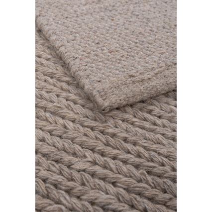 Kilimas FIR WOOL 200x300 cm, 2600 g/m², smėlio spalvos / natūralus