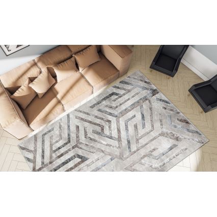 Kilimas GRECE 80x150 cm 2150 g/m2 smėlinė/pilka