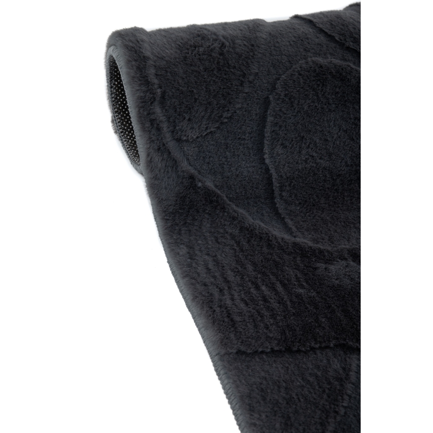 Kilimas RABBIT 3D 120 x 170 cm antracitas