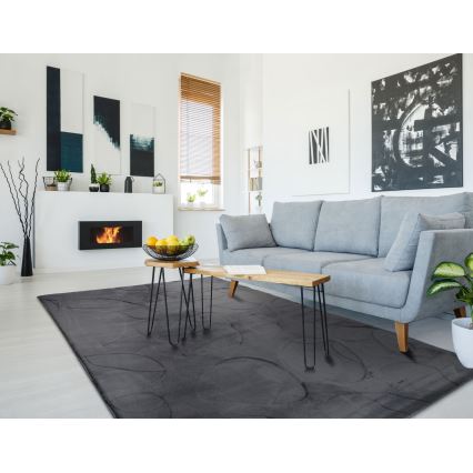 Kilimas RABBIT 3D 120x170 cm antracitas