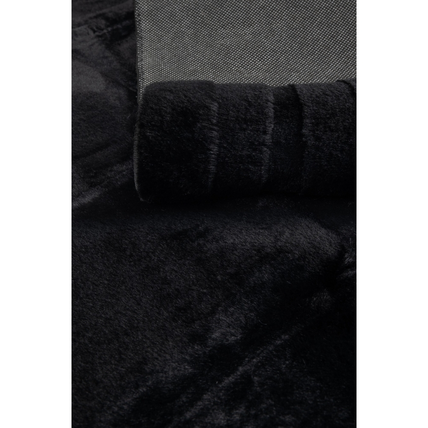 Kilimas RABBIT 3D 120x170 cm juodos spalvos