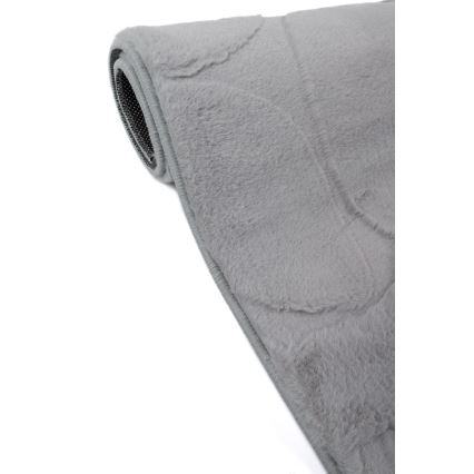 Kilimas RABBIT 3D 160x230 cm šviesiai pilkas