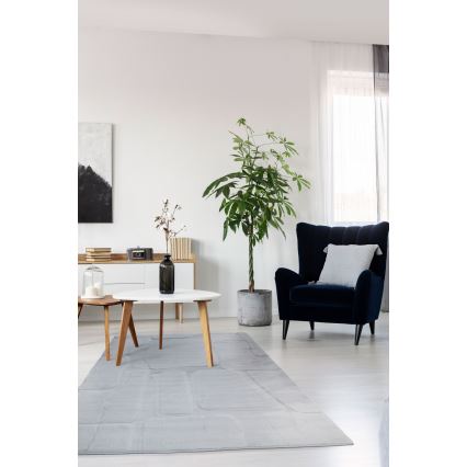 Kilimas RABBIT 3D 160x230 cm šviesiai pilkas