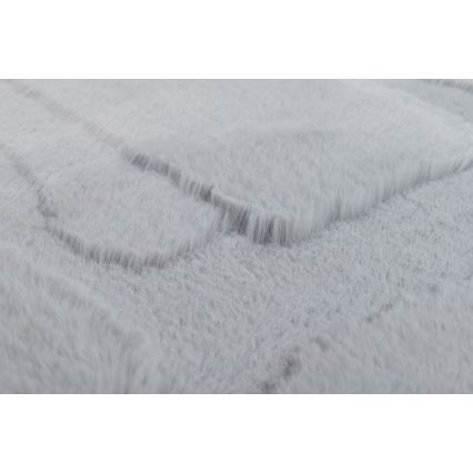 Kilimas RABBIT 3D 160x230 cm šviesiai pilkas