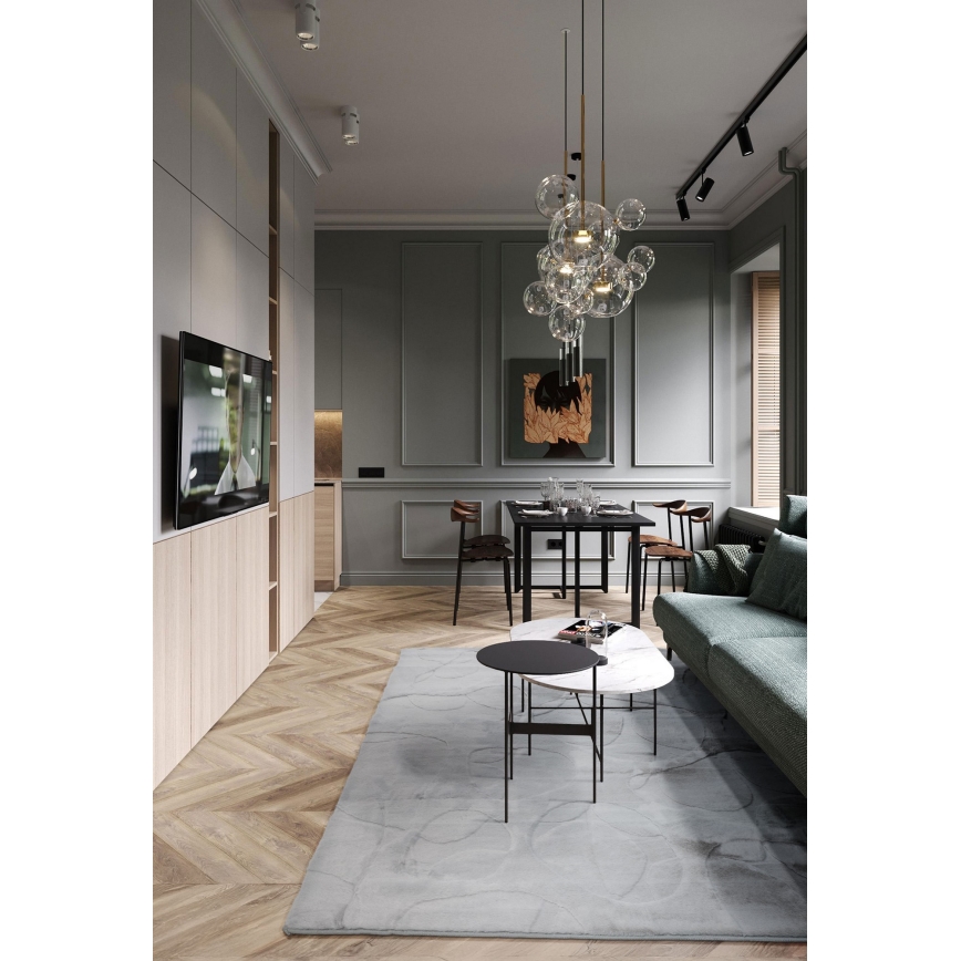 Kilimas RABBIT 3D 80x150 cm šviesiai pilkas