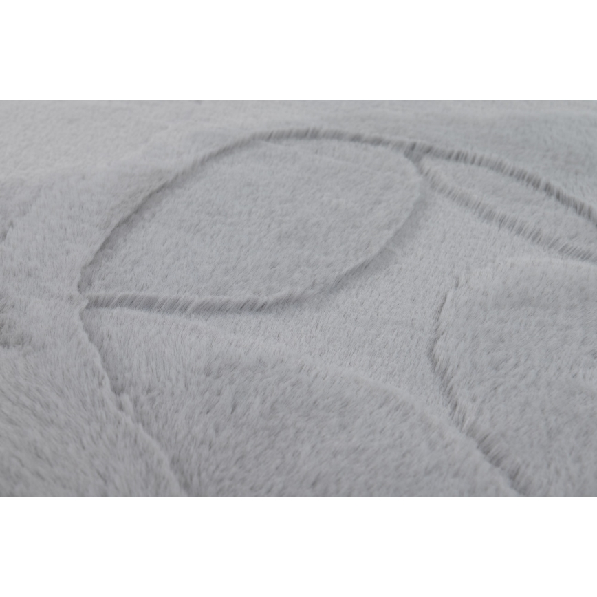 Kilimas RABBIT 3D 80x150 cm šviesiai pilkas