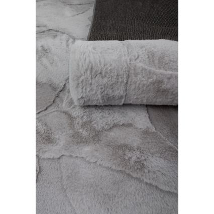 Kilimas RABBIT 3D 80x150 cm šviesiai pilkas