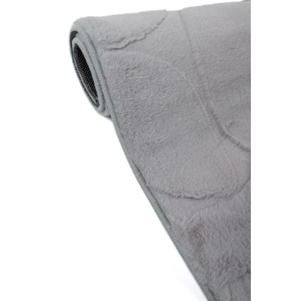Kilimas RABBIT 3D 80x150 cm šviesiai pilkas
