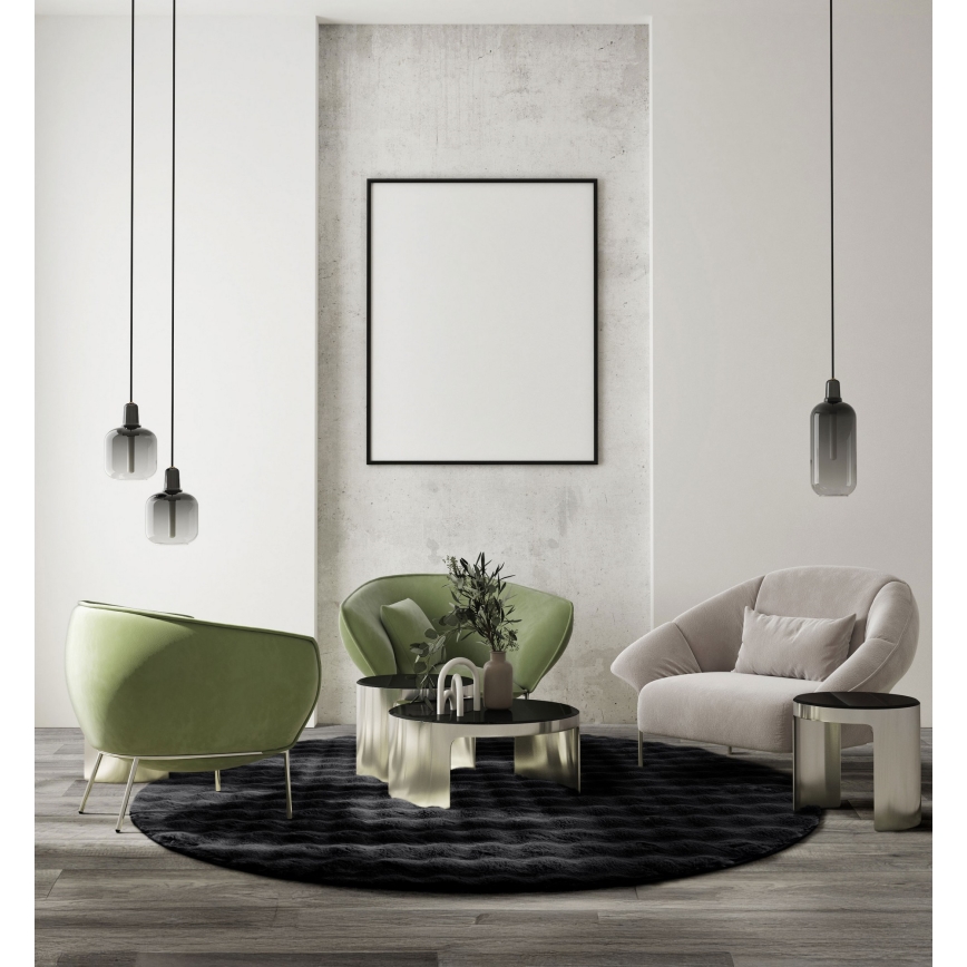 Kilimas RABBIT BUBBLE 160 cm juodas