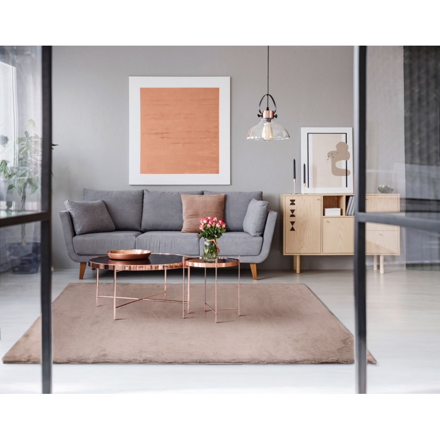 Kilimas RABBIT-ROSA NEW 160x230 cm 2000g/m2 smėlio spalvos