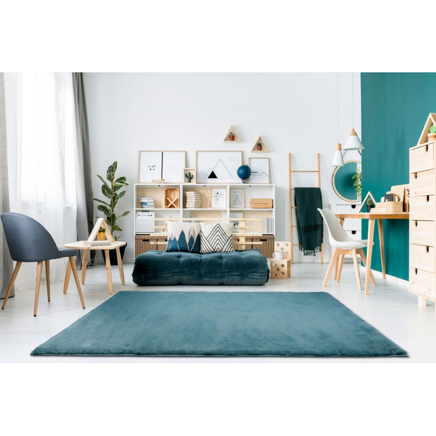 Kilimas RABBIT-ROSA NEW 80 x 150 cm, 2000 g/m², turkio spalvos