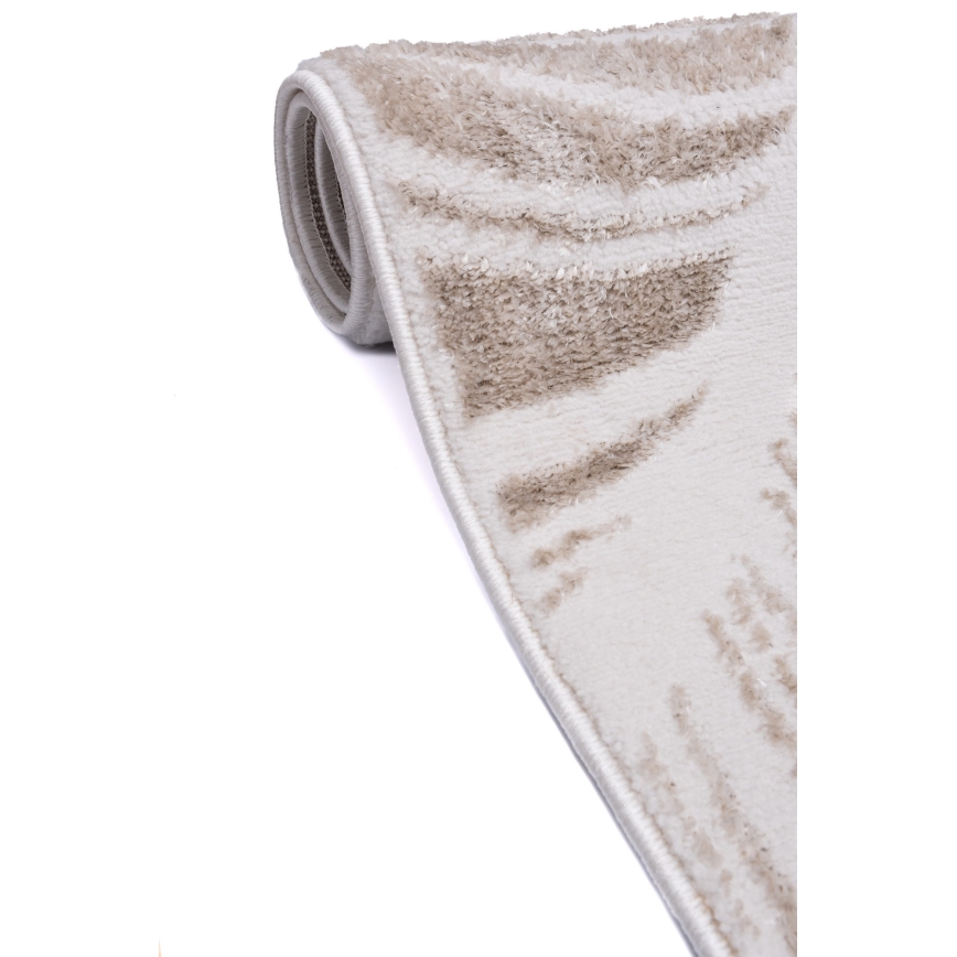 Kilimas SALAMANCA 200x280 cm, smėlinis/baltas, su lapų raštu