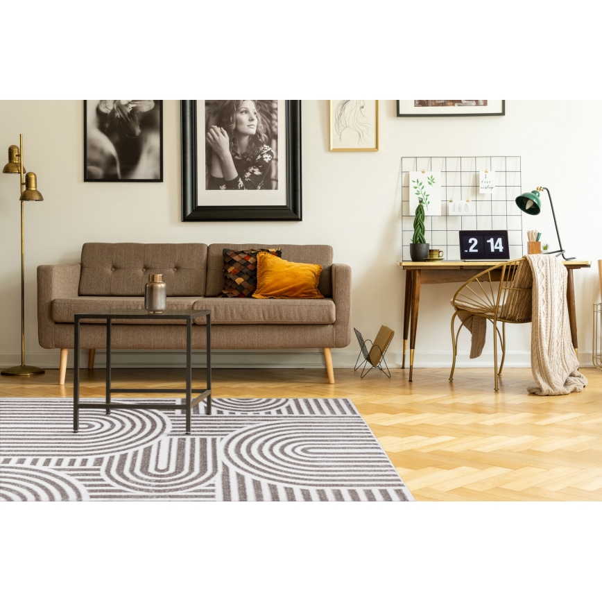 Kilimas SALAMANCA 67x120 cm pilkas/baltas