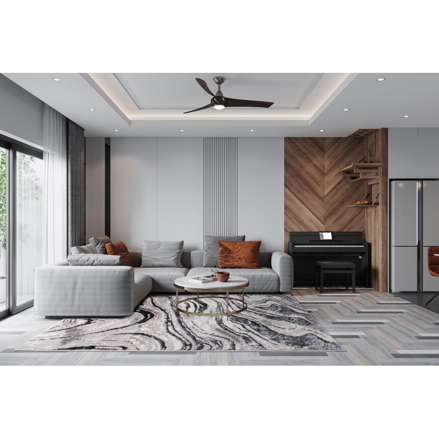 Kilimas STONE 120x160 cm pilkas/antracitas