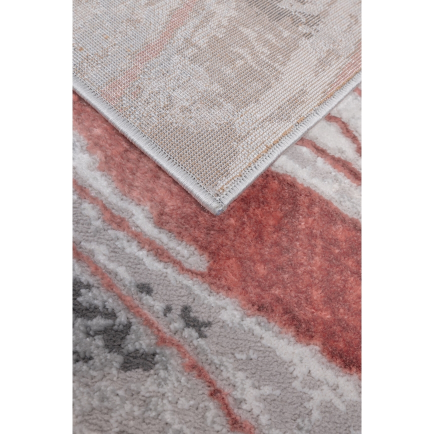 Kilimas STONE 120x160 cm rožinis/pilkas