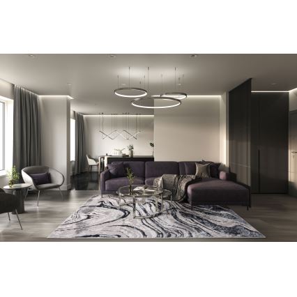 Kilimas STONE 80x140 cm pilkas/antracitas