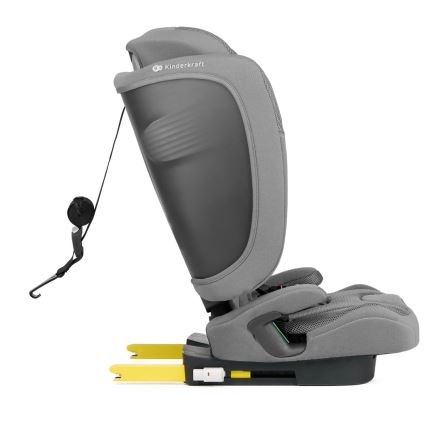 KINDERKRAFT - Automobilinė kėdutė FIX2GO i-Size 76-150 cm pilka