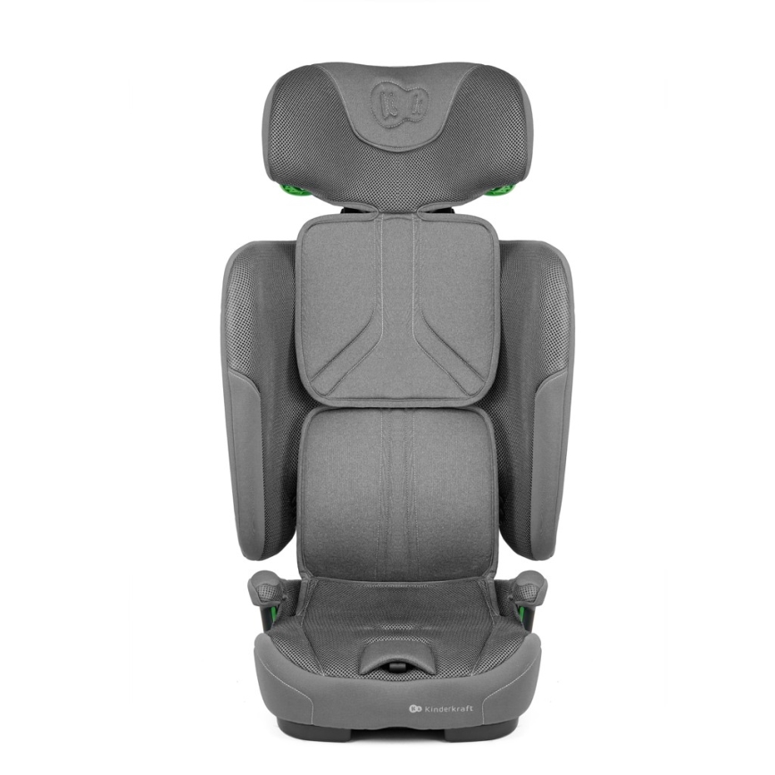 KINDERKRAFT - Automobilinė kėdutė FIX2GO i-Size 76-150 cm pilka
