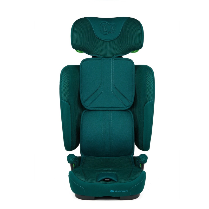 KINDERKRAFT - automobilinė kėdutė FIX2GO i-Size 76–150 cm, turkio spalvos