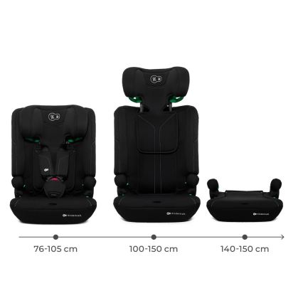 KINDERKRAFT - Automobilinė kėdutė I-COMFY i-Size 76-150 cm juoda