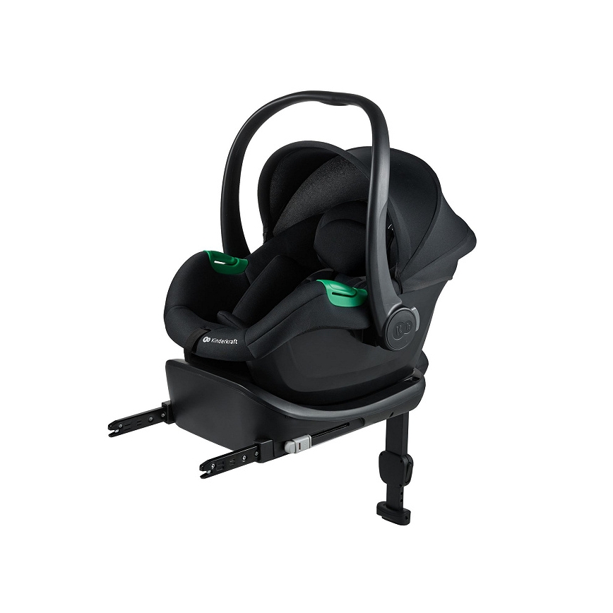 KINDERKRAFT - Automobilinė kėdutė MINK PRO 2 40-87 cm (0-13 kg) juoda