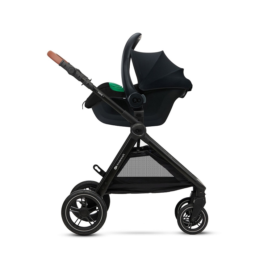 KINDERKRAFT - Automobilinė kėdutė MINK PRO 2 40-87 cm (0-13 kg) juoda