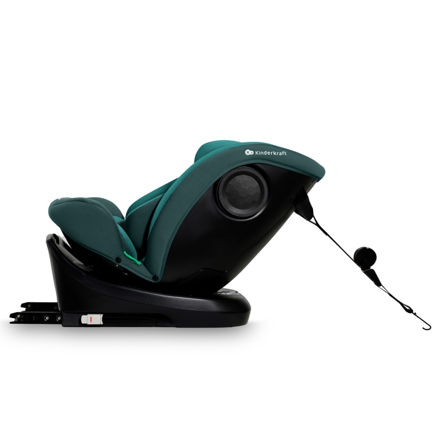 KINDERKRAFT - Automobilinė kėdutė su pasukama baze I-GROW i-Size 40-150 cm turkio spalvos