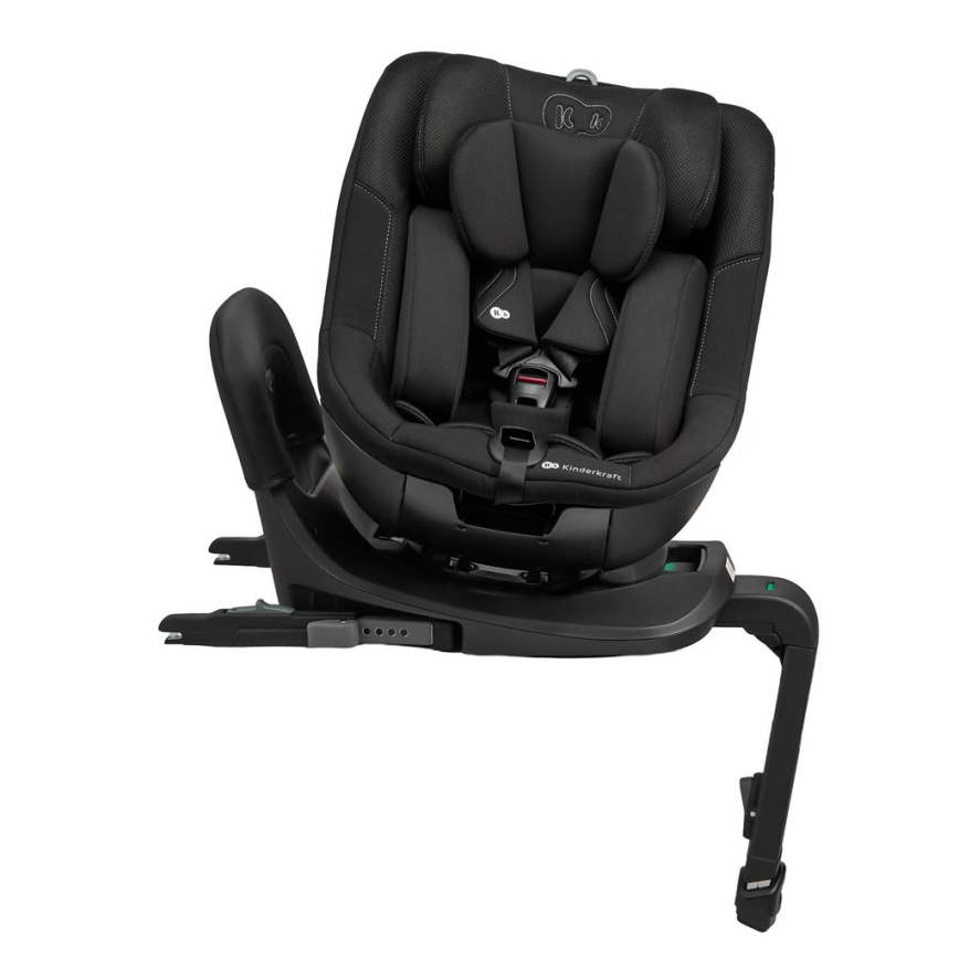 KINDERKRAFT - Automobilinė kėdutė su pasukama baze I-GUARD i-Size 40-105 cm juoda