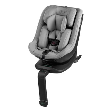 KINDERKRAFT - Automobilinė kėdutė su pasukama baze I-GUARD i-Size 40-105 cm pilka