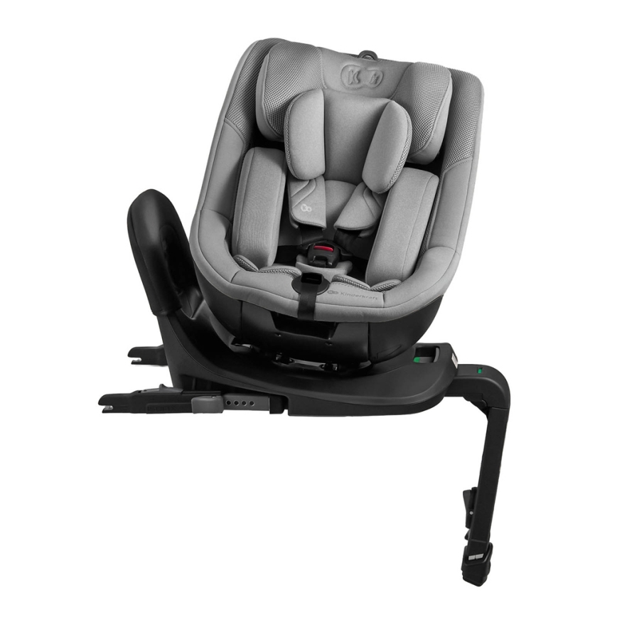 KINDERKRAFT - Automobilinė kėdutė su pasukama baze I-GUARD i-Size 40-105 cm pilka