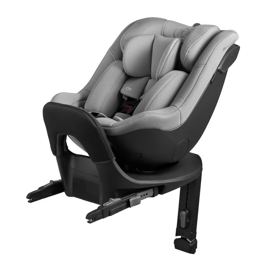 KINDERKRAFT - Automobilinė kėdutė su pasukama baze I-GUARD i-Size 40-105 cm pilka