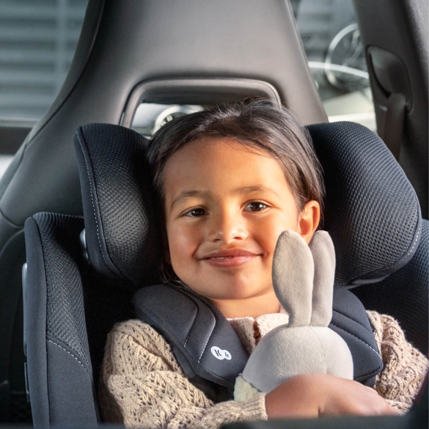 KINDERKRAFT - Automobilinė kėdutė su pasukama baze I-GUARD PRO i-Size 61-105 cm juoda