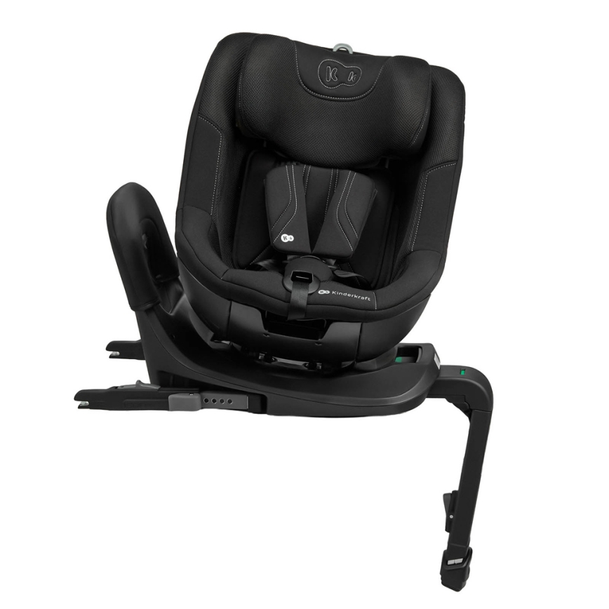KINDERKRAFT - Automobilinė kėdutė su pasukama baze I-GUARD PRO i-Size 61-105 cm juoda